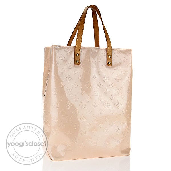 Louis Vuitton Marshmallow Monogram Vernis Reade MM Tote Bag