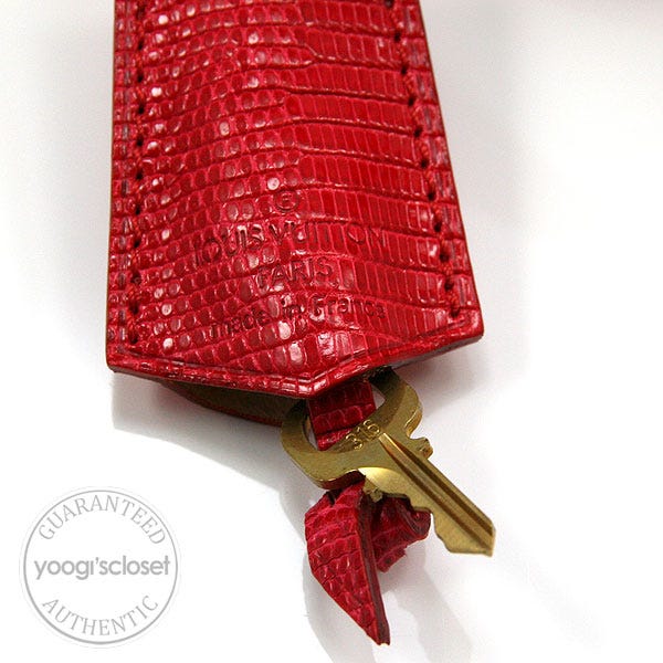 Louis Vuitton Red Lizard Cerises Monogram Neo Deauville Bag Gold Hardware,  2005 Available For Immediate Sale At Sotheby's