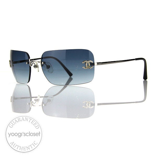 Chanel Blue Gradient Tint Sunglasses 4017-D