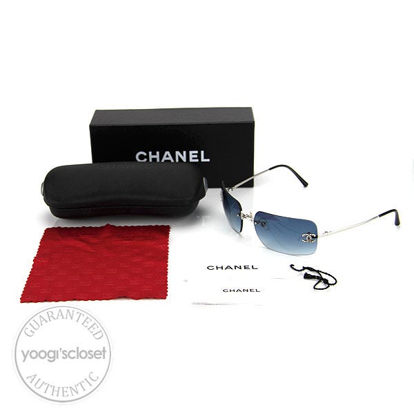 Chanel Blue Gradient Tint Sunglasses 4017-D - Yoogi's Closet