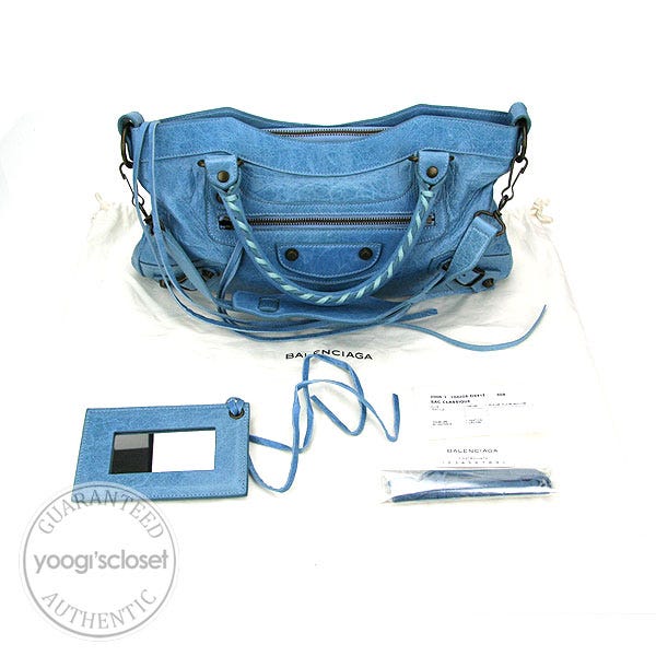 Balenciaga First Handbag in Lilac Leather  Fancy Lux