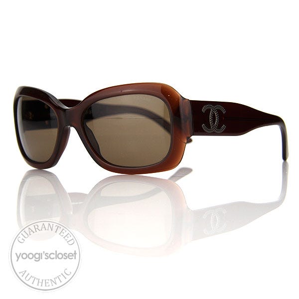Chanel Brown CC Logo Sunglasses 5102
