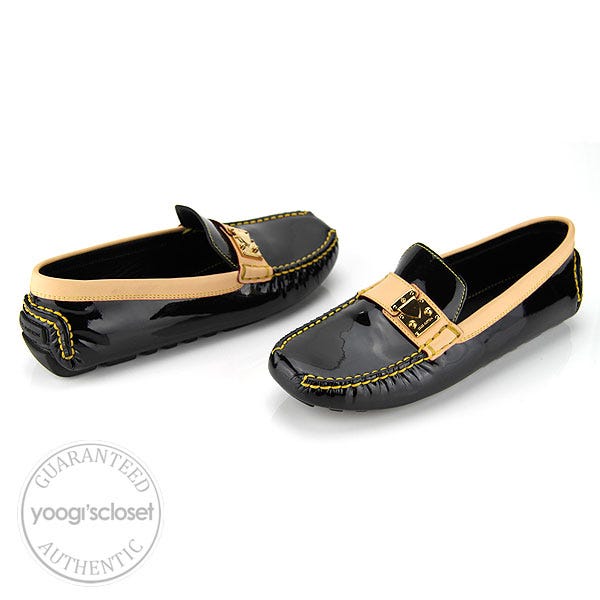 Louis Vuitton Black Patent Monte Carlo Driving Loafers Size 6.5 - Yoogi's  Closet