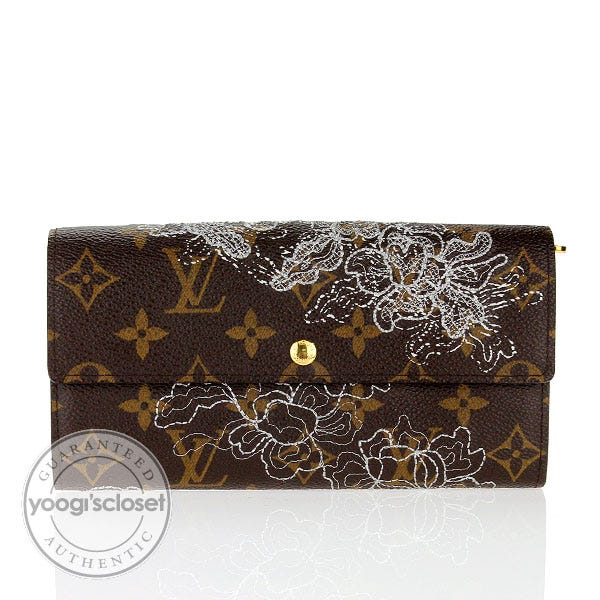 Louis Vuitton Limited Edition Monogram Canvas Dentelle Sarah Wallet