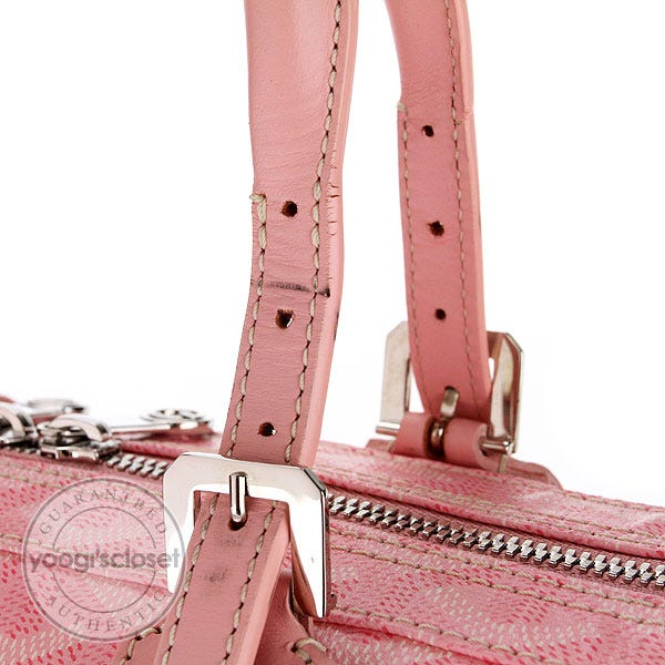 Goyard Limited Edition Pink Coated Canvas Croisiere 35 Bag
