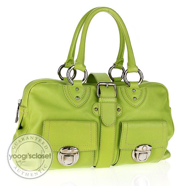 Marc Jacobs Lime Green Leather Venetia Bag