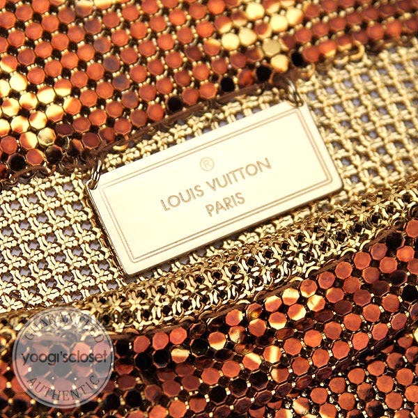 Louis Vuittion Limited Edition Monogram Metal Mesh Frances Evening Bag -  Yoogi's Closet