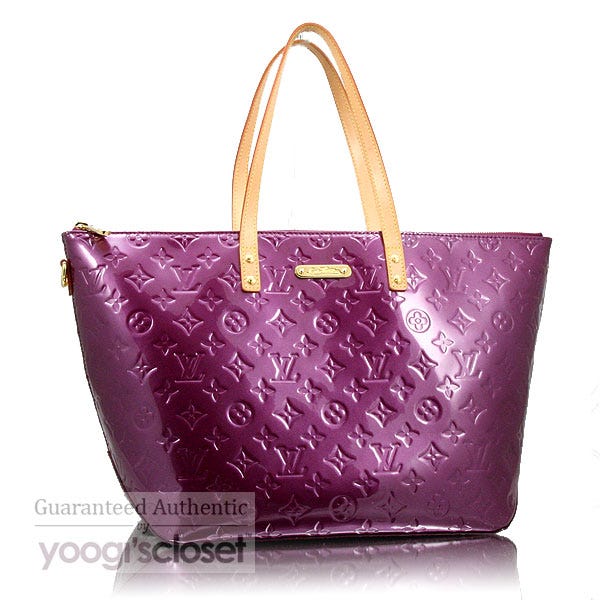 Louis Vuitton Violette Monogram Vernis Bellevue GM Bag Louis