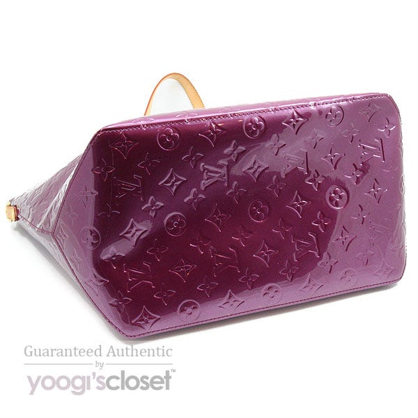 Louis Vuitton Violette Monogram Vernis Bellevue GM Bag - Yoogi's