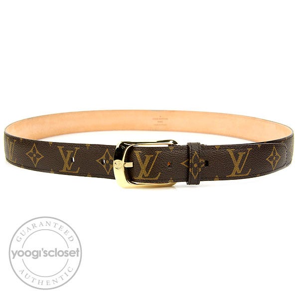 Louis Vuitton Monogram Canvas 95cm Eclipse Belt