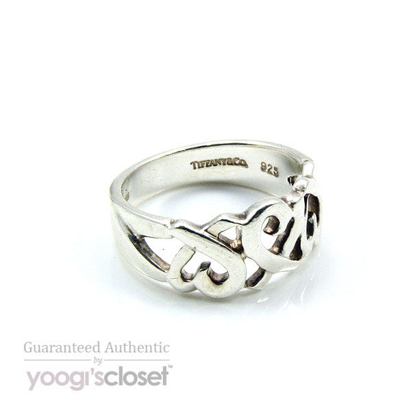 Tiffany & Co. Silver Paloma Picasso Loving Heart Ring | Yoogi's Closet