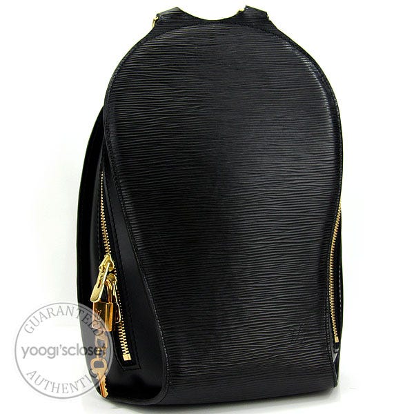 Louis Vuitton Black Epi Mabillon Backpack Bag