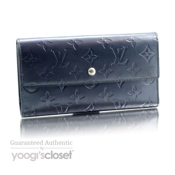 Louis Vuitton Dark Navy Monogram Mat Porte-Tresor International Wallet