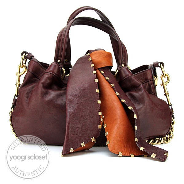 Marc Jacobs Brandy Lambskin Tie Blondie Bag