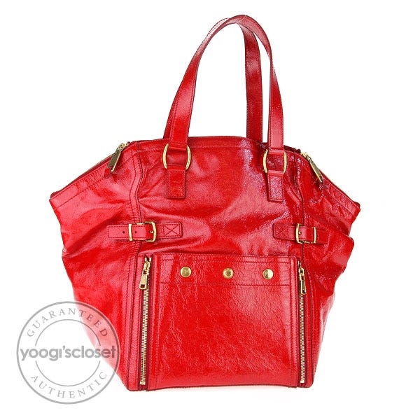 Yves Saint Laurent Red Tote Bags