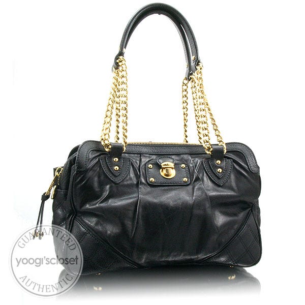 Marc Jacobs Black Quilted Leather Leslie Shoulder Bag