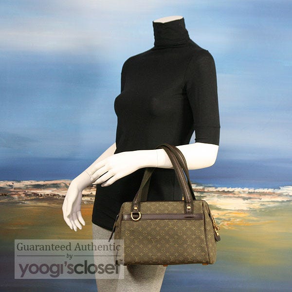 Louis Vuitton Blue Monogram Mini Lin Josephine PM Bag - Yoogi's Closet