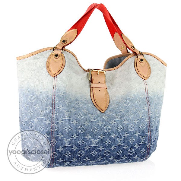 Louis Vuitton, Bags, Authentic Louis Vuitton Sunbeam Shoulder Bag  Monogram Denim Blue