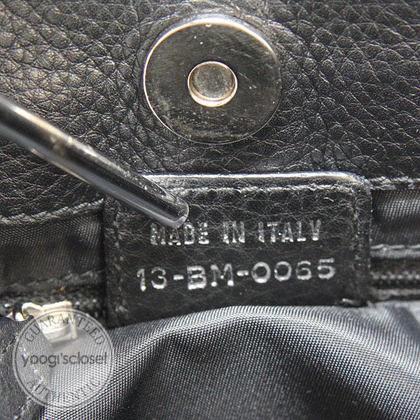 Christian Dior Black Diorissimo Hobo Bag | Yoogi's Closet