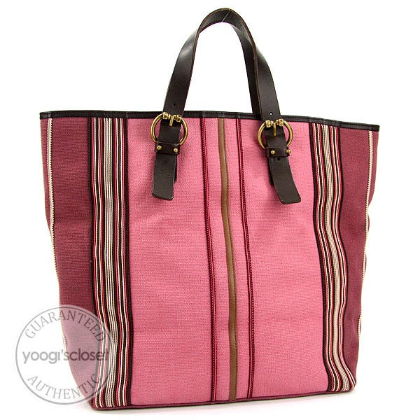 Bottega Veneta Quartzo Taffeta Goatskin Canvas Loop XL Tote