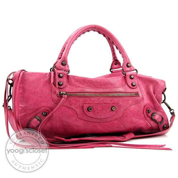 Balenciaga Sorbet Twiggy Motorcycle Bag