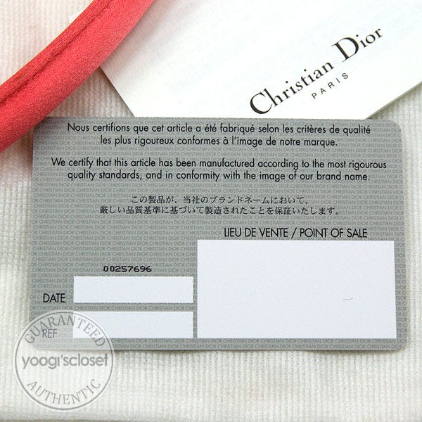 We Authenticate Christian Dior  REAL AUTHENTICATION