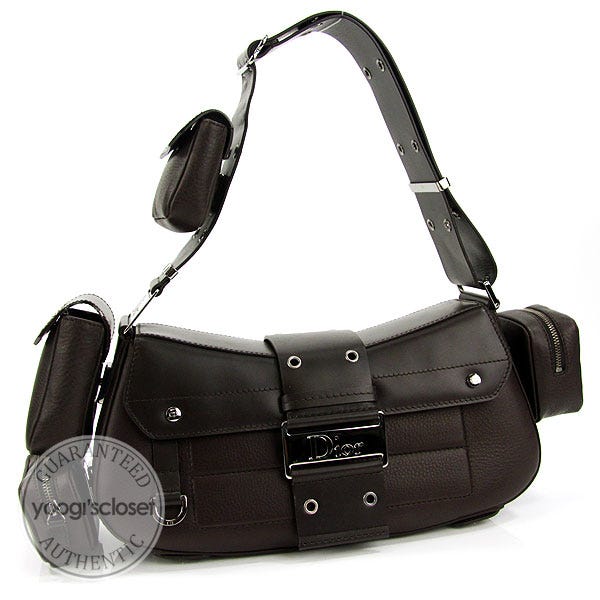 Pre-loved Christian Dior Vintage Columbus Leather Handbag