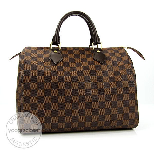 Louis Vuitton Damier Canvas Speedy 30 Bag - Yoogi's Closet