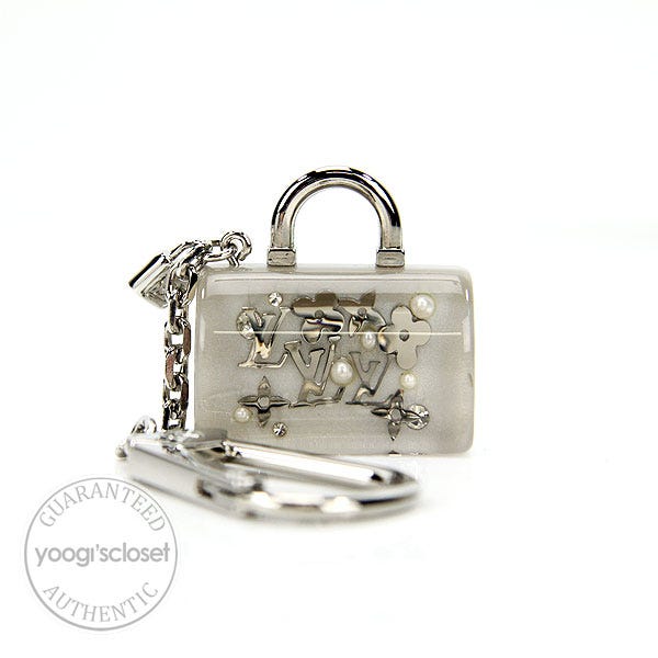 Louis Vuitton Gris Speedy Inclusion Nacres Keychain/Bag Charm