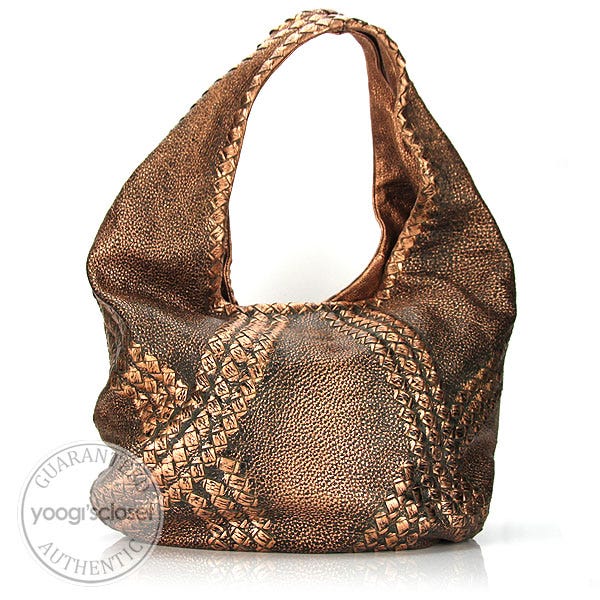 Bottega Veneta Copper Deerskin Cervo Hobo Bag | Yoogi's Closet