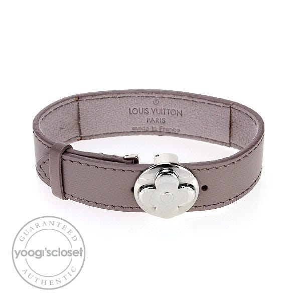 Louis Vuitton Purple Monogram Leather Wish Bracelet