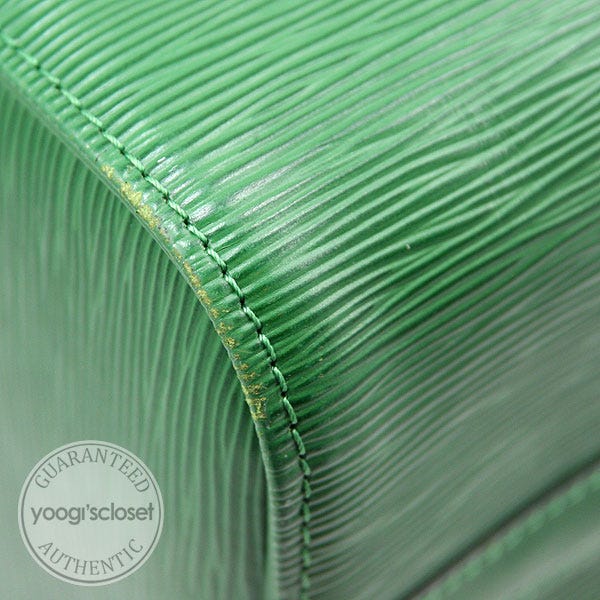 Louis Vuitton Borneo Green Epi Leather Speedy 25 Bag w/ Adjustable Long  Strap - Yoogi's Closet