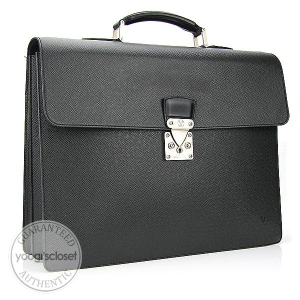 Louis Vuitton Slate Taiga Robusto 2 Compartments Briefcase