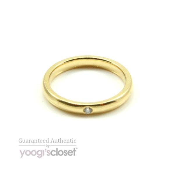 Tiffany & Co. Gold Elsa Peretti Ring with Small Round Diamond