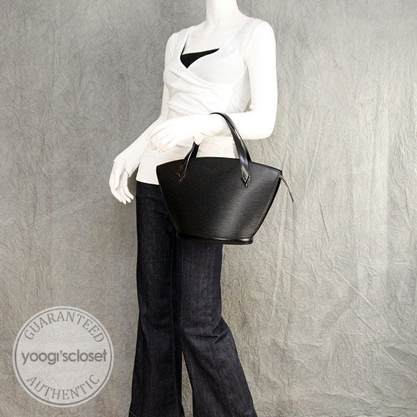 Louis Vuitton Black Epi Leather Saint Jacques Short Handle Bag