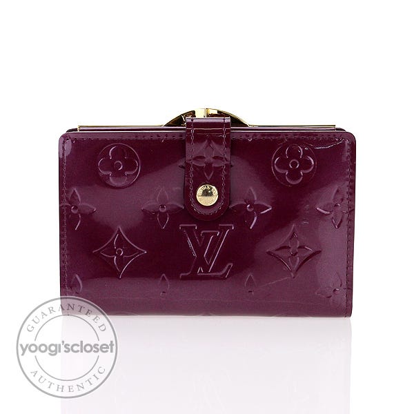 Louis Vuitton Violet Monogram Vernis Zippy Wallet - Yoogi's Closet