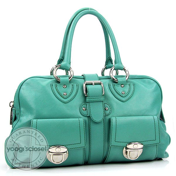 Marc Jacobs Spearmint Leather Venetia Satchel Bag