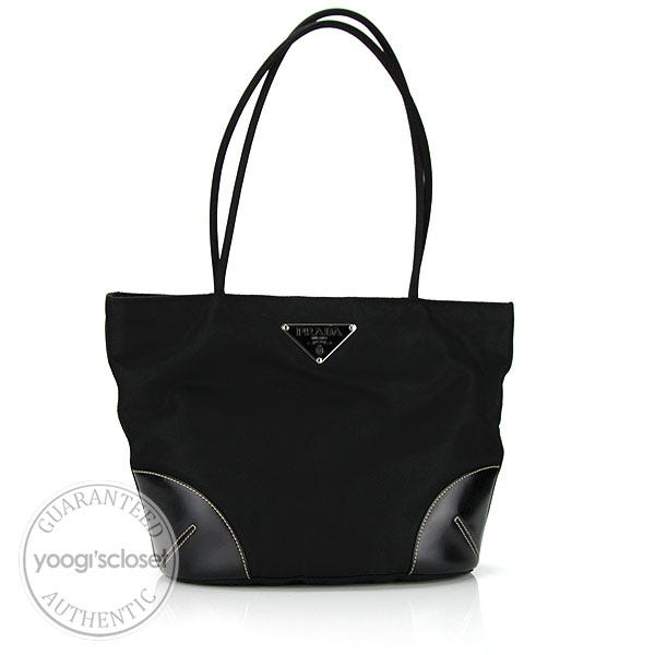 Prada Black Tessuto Easy Nylon Tote Bag BR1551 | Yoogi's Closet