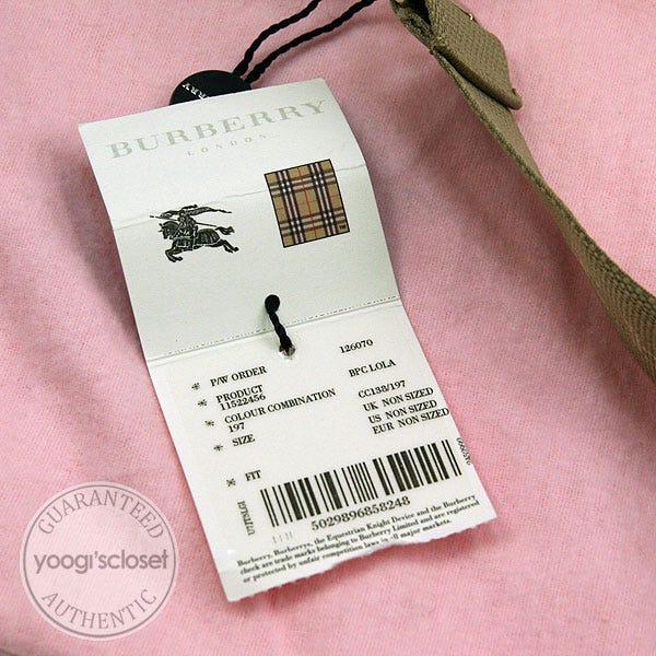 Burberry London Candy Nova Check Lola Barrel Bag - Pink Shoulder Bags,  Handbags - WBURL31556
