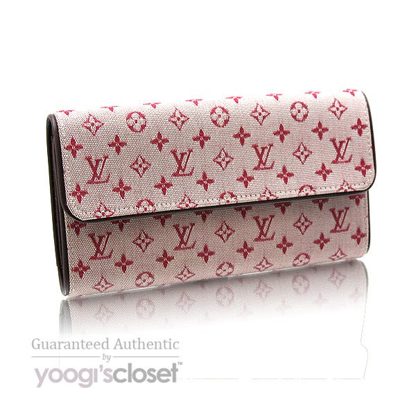 Louis Vuitton Cherry Red Mini Monogram Porte-Tresor International Wallet -  Yoogi's Closet