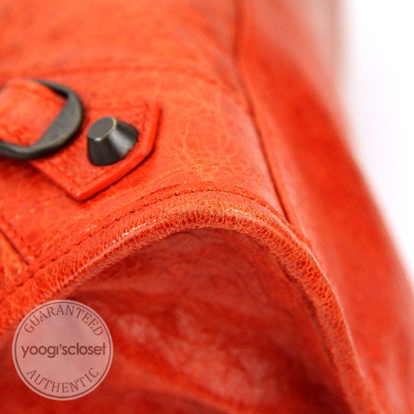 Balenciaga Limited Edition Mandarin Chevre Motorcycle City Planet