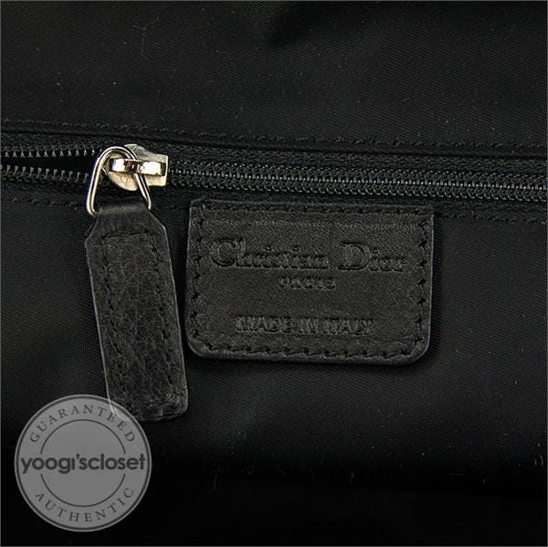 Christian Dior Black Jacquard Ethnic Zipped Tote Bag | Yoogi's Closet