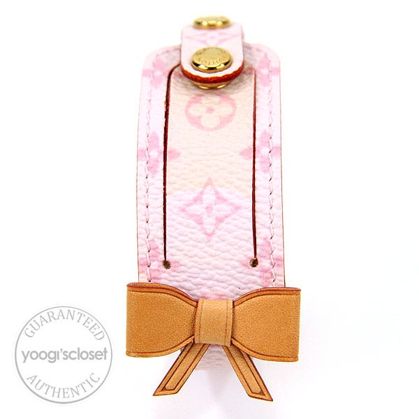 Louis Vuitton Pink Monogram Canvas Bow Tie Bracelet