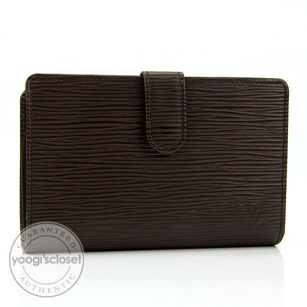 Louis Vuitton Moka Epi Leather French Purse Wallet