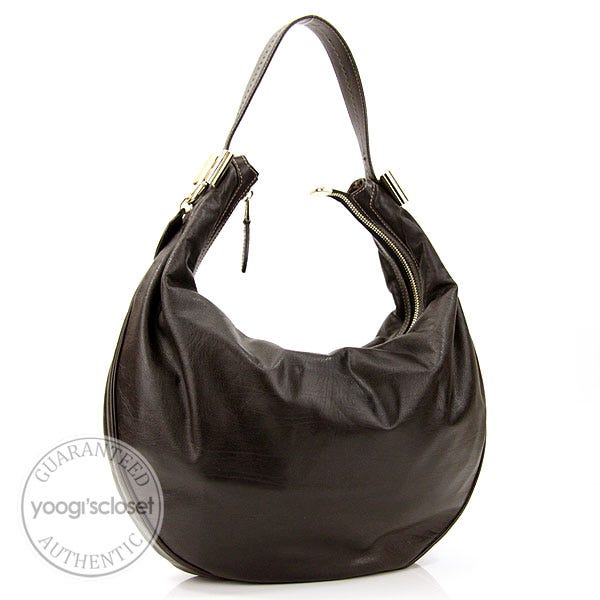 Gucci Brown Leather Duchessa Hobo Bag