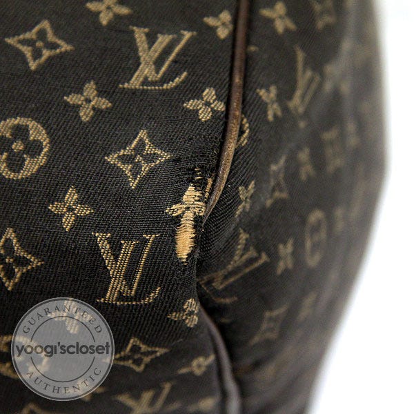 Louis Vuitton Ebene Monogram Mini Lin Speedy 30 Bag - Yoogi's Closet