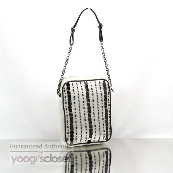 Prada Perla Silk Hand-Held Beaded Evening Bag B11150