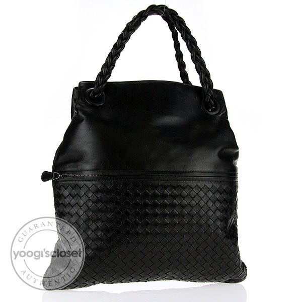 Bottega Veneta Nero Leather Julie Large Shopper Tote Bag