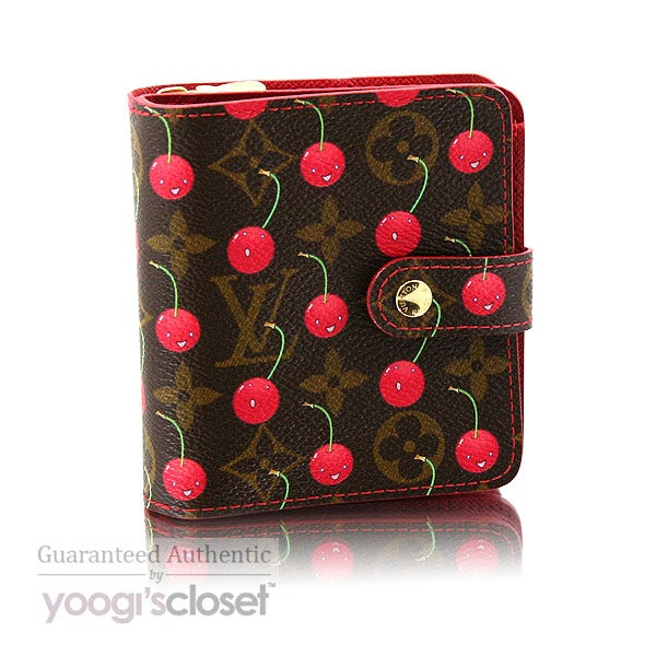 Louis Vuitton Monogram Cerises Cherry Zipped Compact Wallet