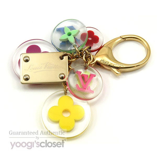 Louis Vuitton Fleurs Key Holder and Bag Charm